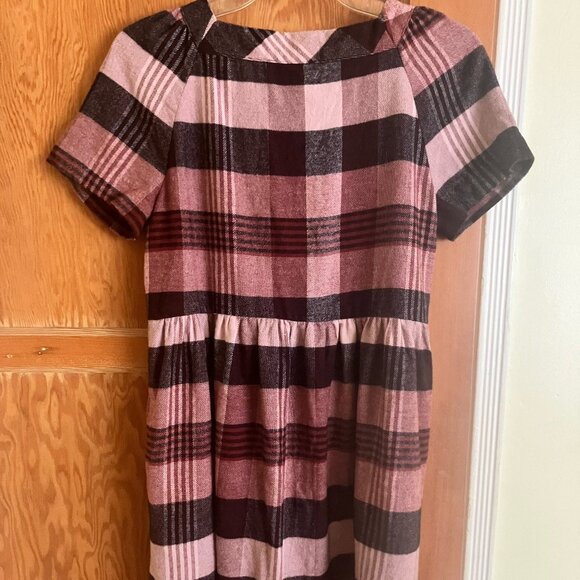 NWOT Madewell Plaid Flannel Allie Mini Dress, Sz XS - Picture 5 of 5